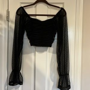Corset Long Sleeve Top
